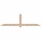Ekena Millwork Eugene Smooth Timber Gable Bracket, Douglas Fir, 108"W x 31 1/2"H x 3 1/2"D x 5 1/2"F, 7/12 Pitch GBW108X31X0406EUG00SDF - alternate 1